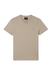 Freddy REGULAR CON SCOLLO GIROCOLLO E LOGO IN TONO - T-shirt basic - feather gray