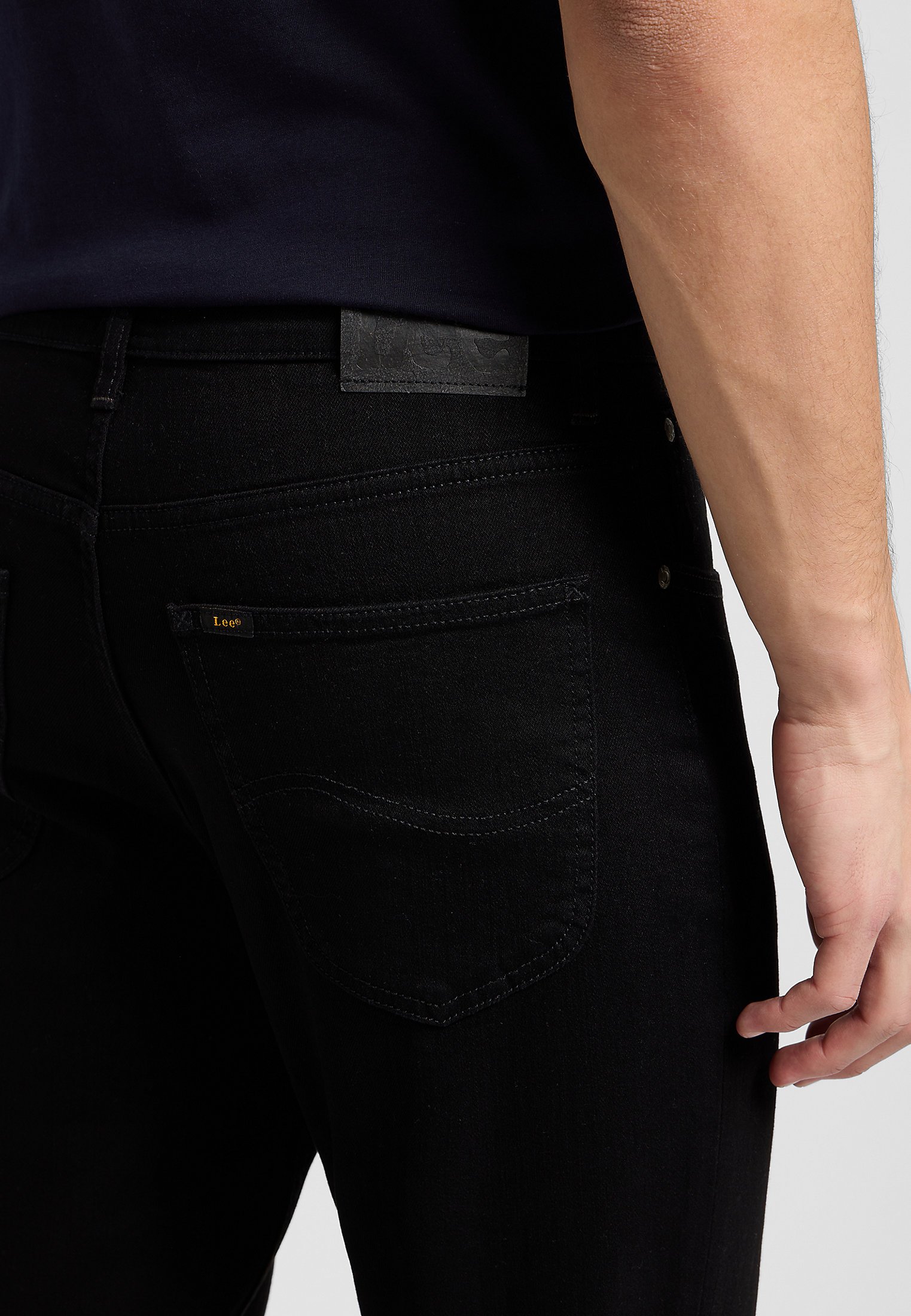 Lee BROOKLYN - Straight leg jeans - clean black/black denim