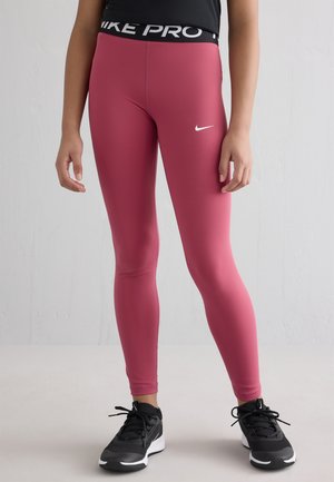 Nike Performance PRO DRY FIT TIGHT UNISEX - Leggings - sweet beet/black/white