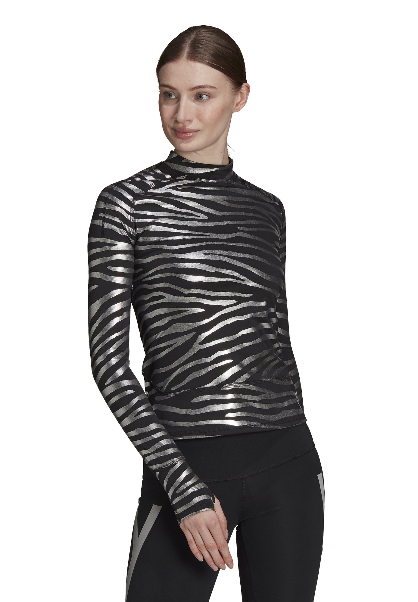 21新入荷 Mccartney Stella By Adidas アディダス Met レディース Black Silver Leggings Fitted Leggings Primegreen Aeroready Running コート ジャケット Www Theashleycentre Co Uk