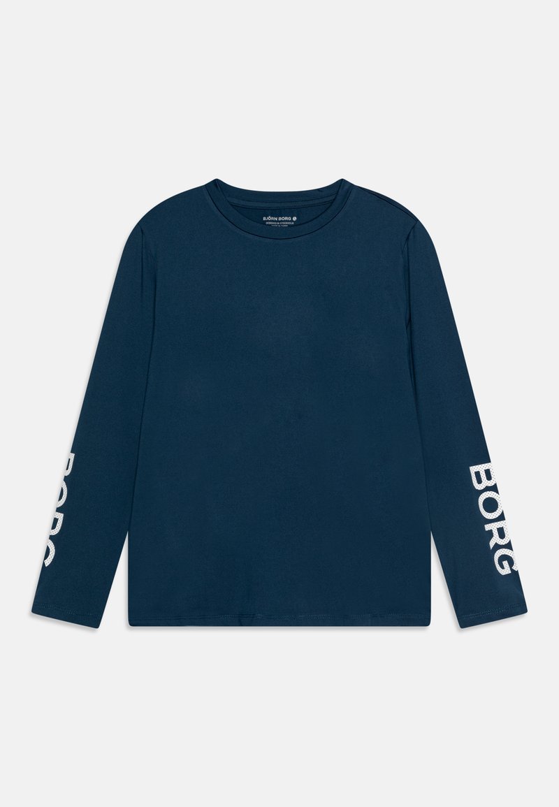 Björn Borg LONG SLEEVE UNISEX - Hosszú ujjú felső - blue wing teal