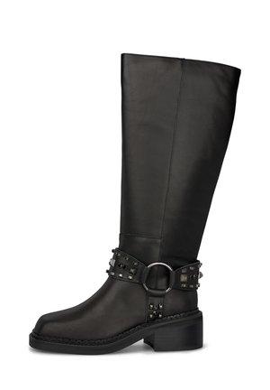 Cowboy- / Bikerboots - black