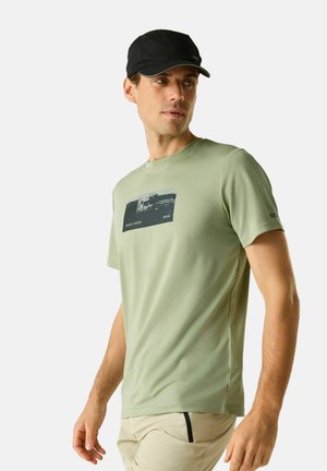 Regatta, REGATTA FINGAL SLOGAN T-SHIRT SHORT SLEEVED T-SHIRTS - Sports T-shirt - light sage