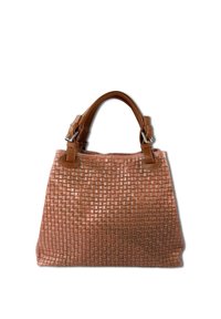 DrachenLeder GEPRÄGTES MUSTER - Handtas - braun