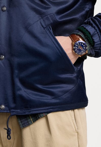 Polo Ralph Lauren P WING SATEEN COACH'S JACKET - Bomber tipa jaka - newport navy