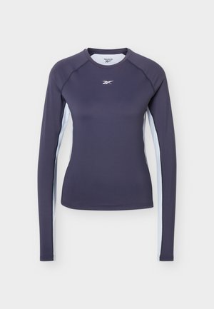 Reebok, ID RUNNING LONG SLEEVE - Μπλούζα με μακριά μανίκια - dark indigo/tranquil blue
