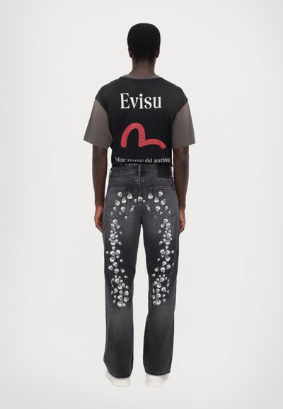 Evisu SKULL - Jeans a sigaretta - black