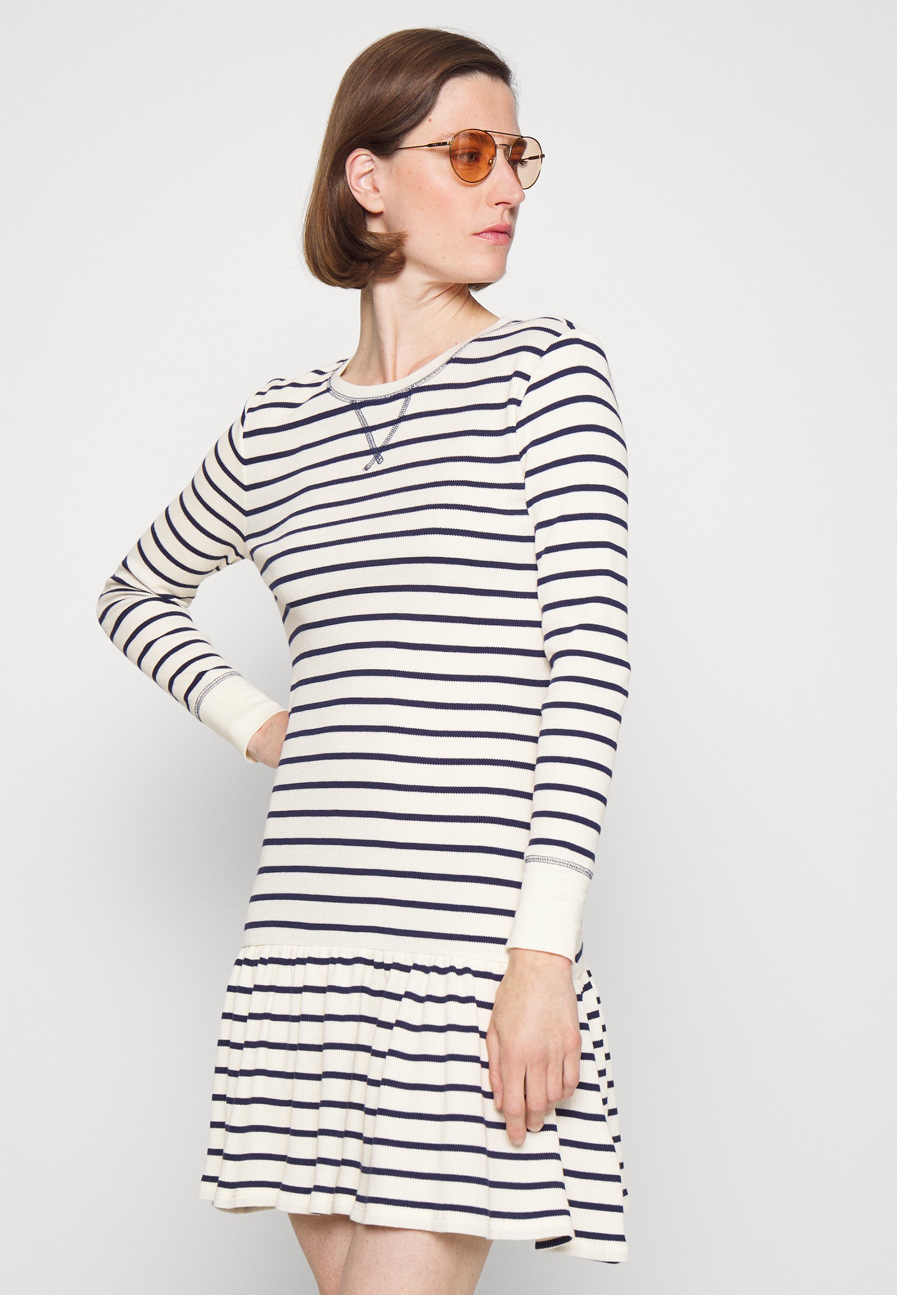 Lauren Ralph Lauren STRIPED WAFFLE-KNIT 