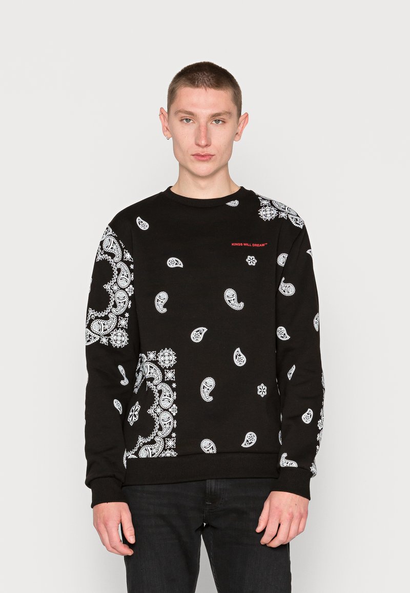 Kings Will Dream PAISLEY FADE Sweatshirt jet black/optic white/red