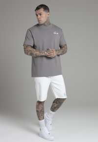 SIKSILK SCRIPT  - Nyomott mintás póló - grey