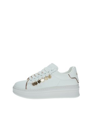 Sneakers basse - bianco oro