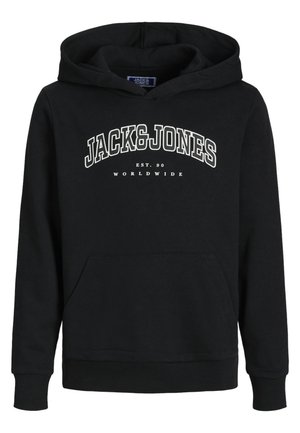 Jack & Jones Junior JJECALEB VARSITY - Jersey con capucha - schwarz