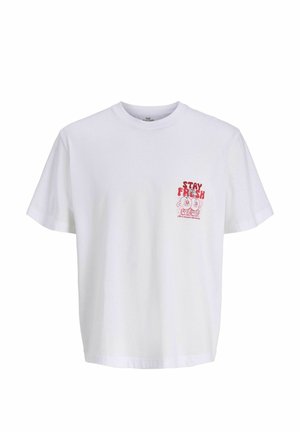 Jack & Jones, T-SHIRT BACKPRINTET T-SHIRT - T-shirt imprimé - bright white
