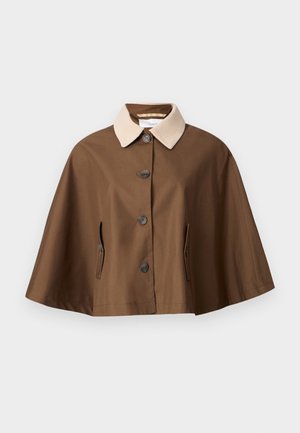 YAS YASMALOMA SHORT TRENCH CAPE - Keep - shitake
