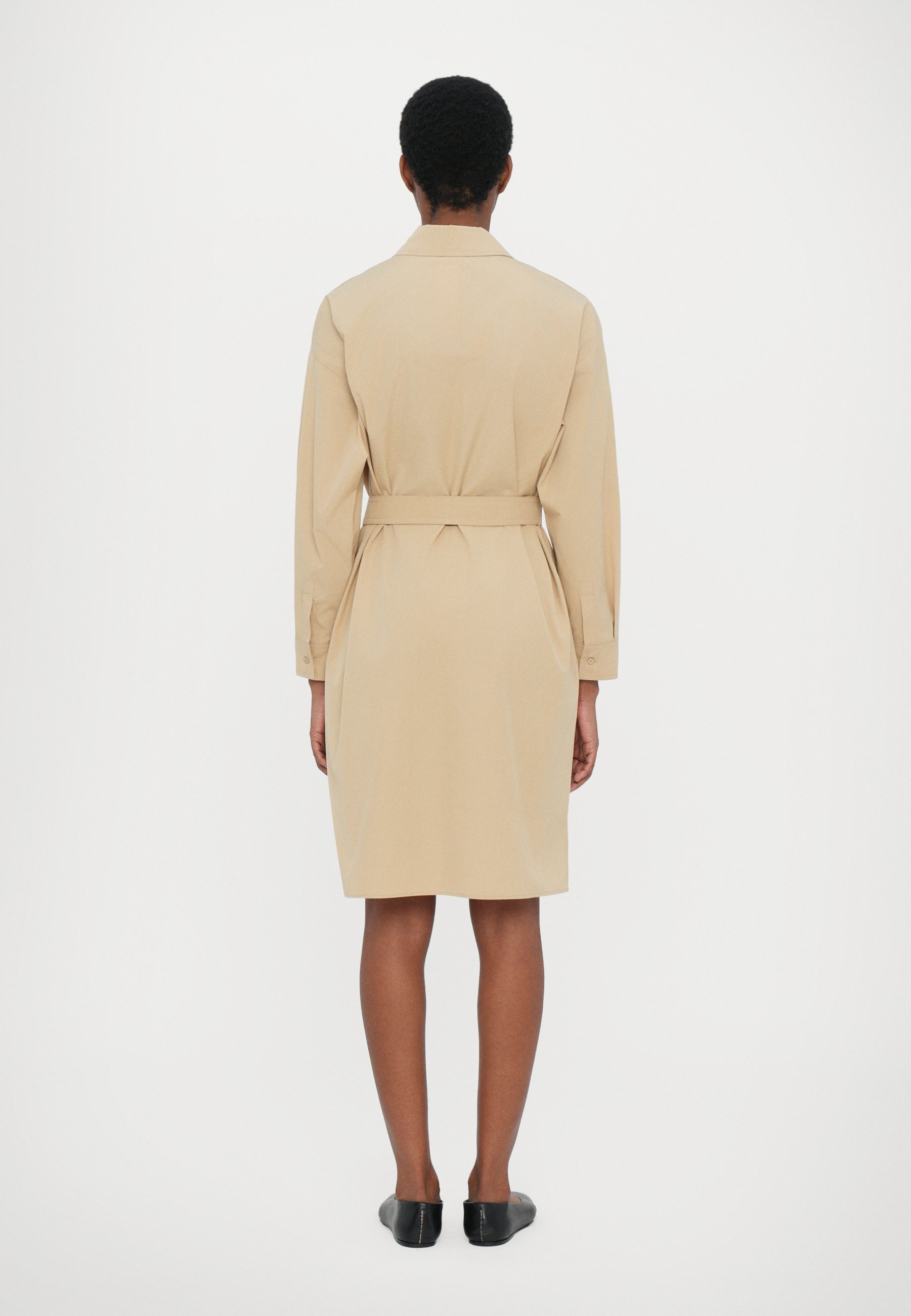WEEKEND MaxMara BALOCCO - Shirt dress - sand/black - Zalando