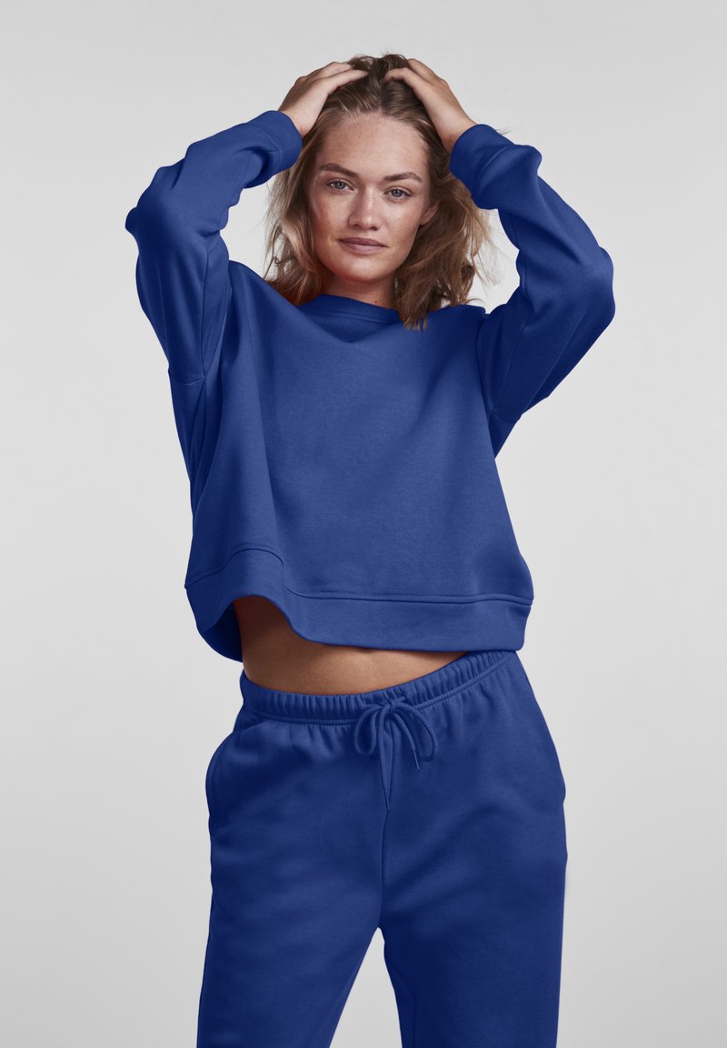 Pieces PCCHILLI LS NOOS BC - Sudadera - mazarine blue