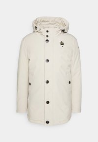 Blauer LONG JACKET COAT DETACHABLE HOODIE - Down jacket - pelican