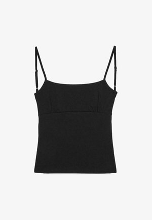 Stradivarius, OPEN BACK STRAPPY TOP - Débardeur - black
