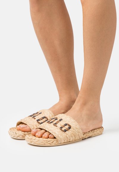 Polo Ralph Lauren SLDE - Mules - natural/hunter brown