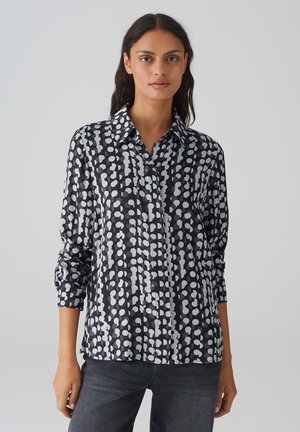 FOSMO - Hemdbluse - black