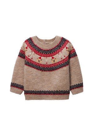 Pullover - beige melange