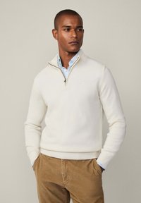 Hackett London HZIP - Strickpullover - off white