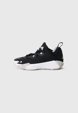 INITIATION UNISEX - Basketbalové boty - core black/halo silver-coloured/white