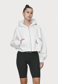 Pegador ALEJA LOGO CROPPED JACKET - Sweater met rits - white