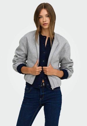 ONLY BOMBER JACKET ONLTRILLION BOMBER JACKET - Veste légère - light grey melange