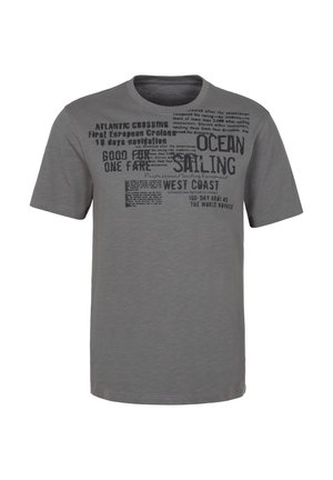 john devin, T-Shirt print - grau