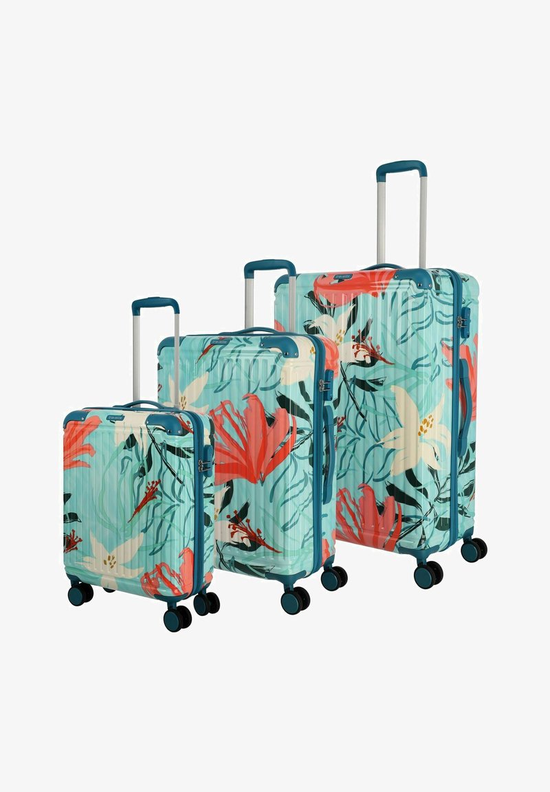 Travelite 3 PACK - Set di valigie - türkise lilie