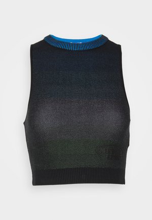 Top - black/green/blue