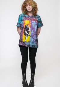 Paradiso Clothing GUNS N' ROSES USE YOUR ILLUSION DIP DYE WASH - Print T-shirt - blue