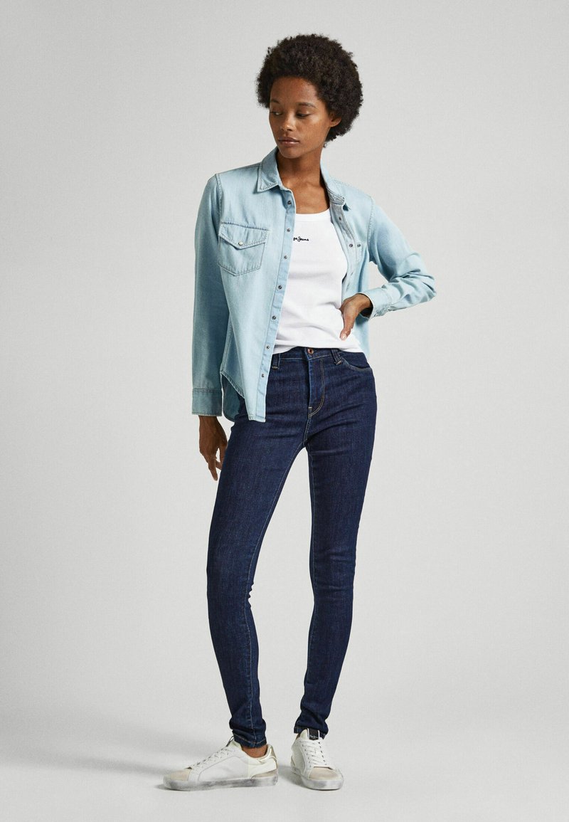 Pepe Jeans Slim fit jeans blauw denim/bluedenim