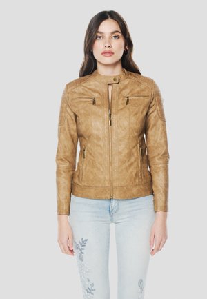 Chaqueta de cuero sintético - lila   lilac