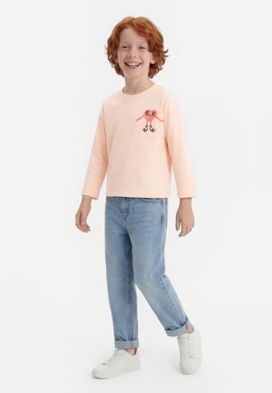 Mini Rodini HEART IN SHOES TEE UNISEX - Camiseta de manga larga - pink