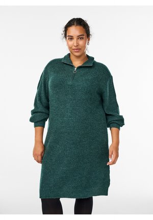 Vestido de punto - sea moss melange