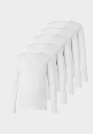 5 PACK - Μπλούζα με μακριά μανίκια - bright white