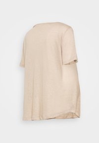 Pieces Maternity PMPHOEBE V NECK TEE - T-shirt básica - silver mink