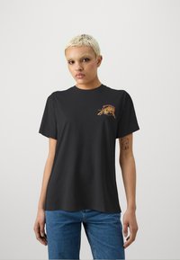 Santa Cruz SALBA TIGER REDUX UNISEX - Potiskana majica - black