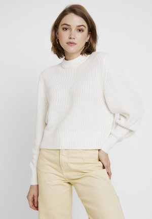 AGATA BASIC - Strikkegenser - white light