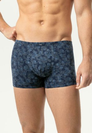 mey, MEY SHORTY SERIE DARK LEAVES MIT PRINT - Boxershort - yacht blue