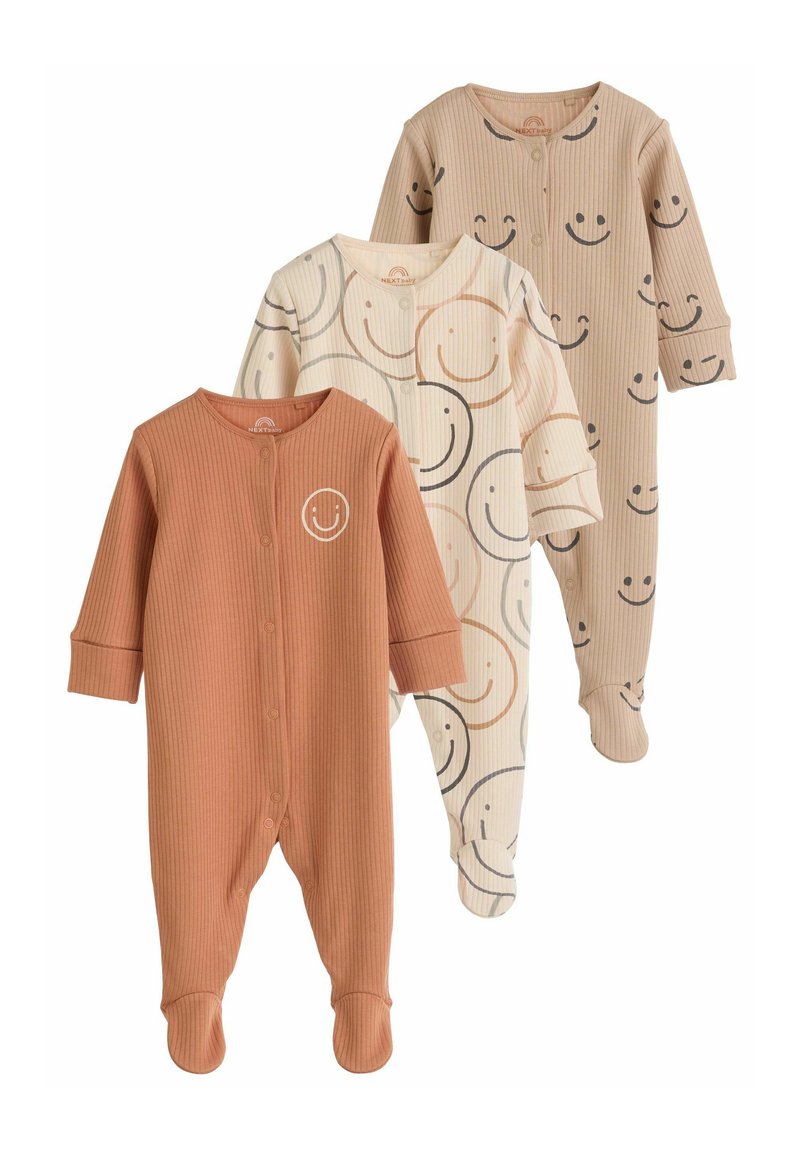 Next BEAR 3 PACK - Strampler - brown
