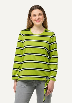 STRIPED HEM  - Langærmet T-shirt - apple green