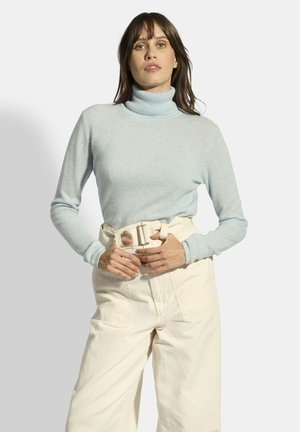 COL ROULÉ - Jersey de punto - mottled light blue