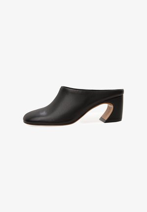 Cesare Gaspari, CESARE GASPARI MULES LEATHER MULES - Pantolette hoch - black