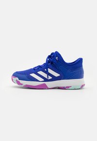 Unselected, lucid blue/footwear white/purple burst