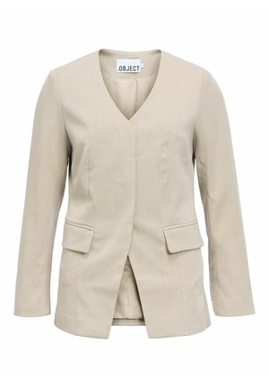 Object, BLAZER V-NECK - Blazer - silver gray