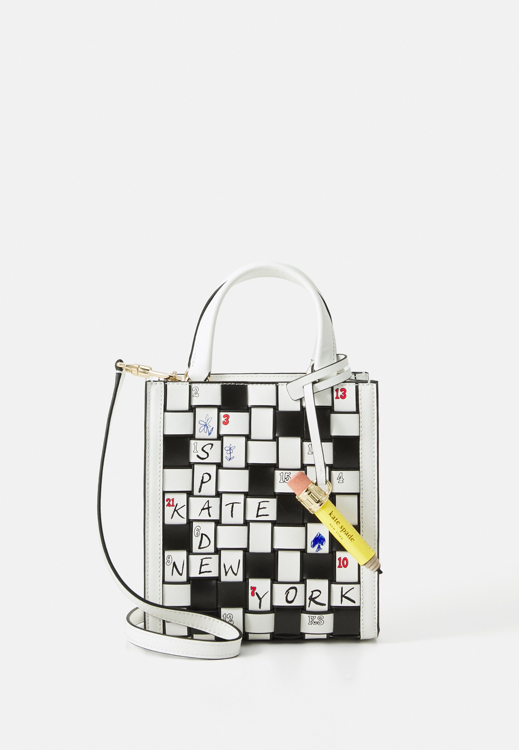 kate spade new york WORDPLAY WOVEN MINI MANHATTAN TOTE Handbag