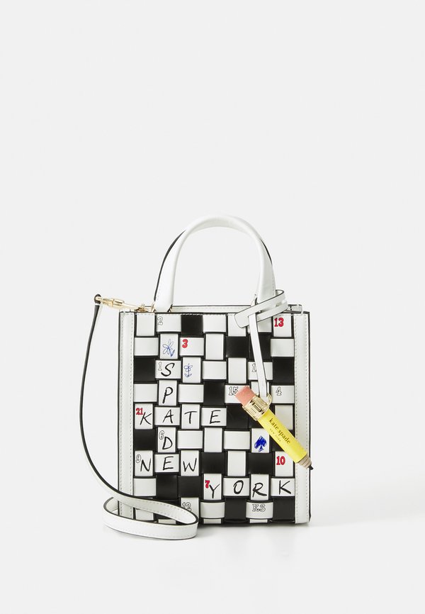 WORDPLAY WOVEN MINI MANHATTAN TOTE - Handbag